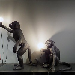 SELETTI The Monkey Lamp Sitting - Outdoor