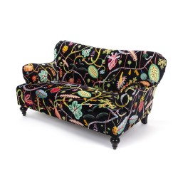 SELETTI Botanical Diva Two Seater Sofa - Black
