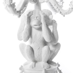 SELETTI Burlesque Chandelier - Three Monkeys Hear, See and Speak No Evil