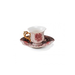 SELETTI Hybrid Porcelain coffee cup + plate  - Sagala