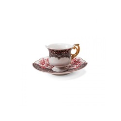 SELETTI Hybrid Porcelain coffee cup + plate  - Sagala