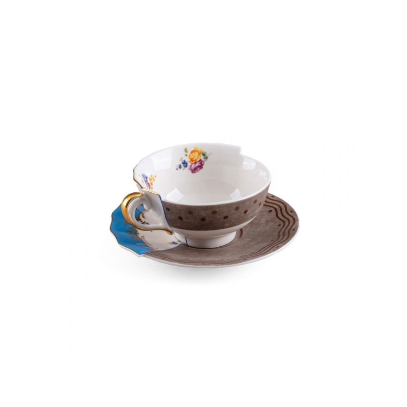 SELETTI Hybrid Porseleinen theetas + bord - Kerma