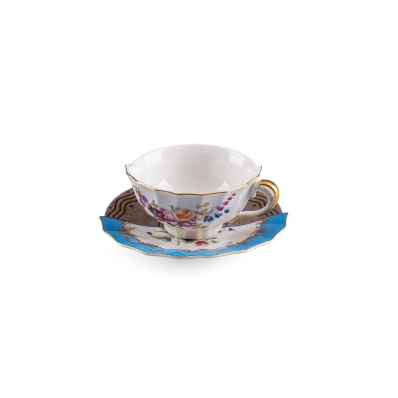 SELETTI Hybrid Porseleinen theetas + bord - Kerma
