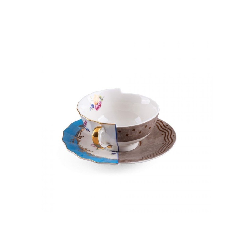 SELETTI Hybrid Porseleinen theetas + bord - Kerma