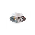 SELETTI Hybrid Porseleinen theetas + bord - Aspero