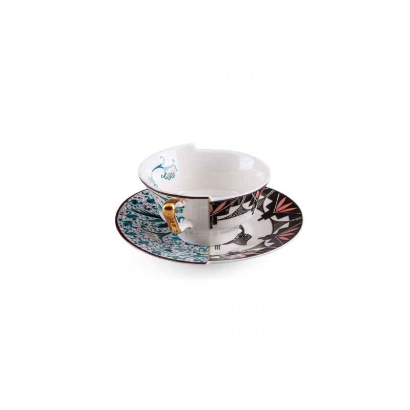 SELETTI Hybrid Porseleinen theetas + bord - Aspero