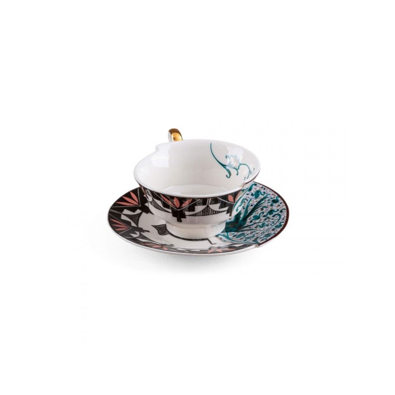 SELETTI Hybrid Porseleinen theetas + bord - Aspero