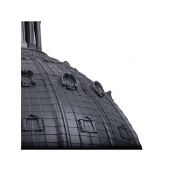 SELETTI Cupolone Quarantacinque resin ceiling lamp - grey