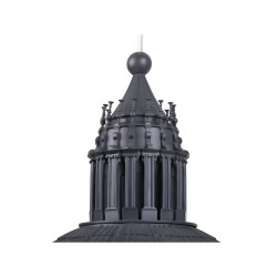 SELETTI Cupolone Quarantacinque resin ceiling lamp - grey