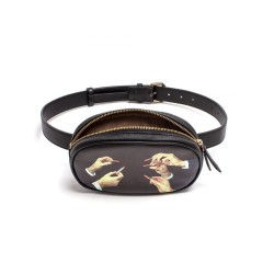SELETTI Toiletpaper Waist Bag Lipstick Black