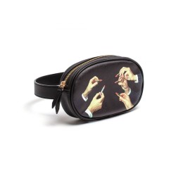 SELETTI Toiletpaper Waist Bag Lipstick Black
