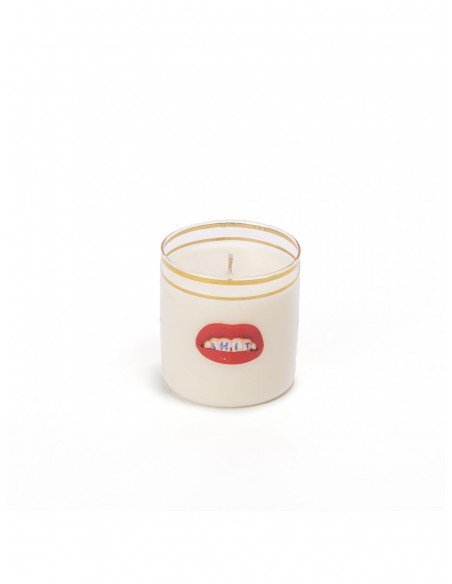 SELETTI Toiletpaper Kaars Glas - Shit