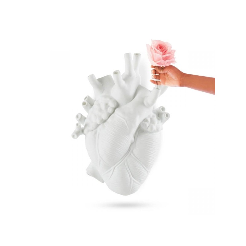 SELETTI Porseleinen vaas "Love In Bloom" (groot)