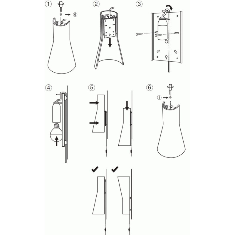 SECTO DESIGN Secto 4231 Muurlamp