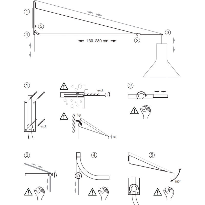 SECTO DESIGN Varsi 1000 Ophang arm