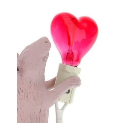 SELETTI Mouse Lamp Replace Bulb Heartshaped